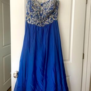 Studio 17 Prom Dress with rhinestones around chest